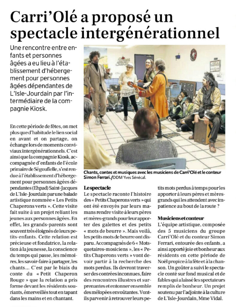 Carri'Olé a proposé un spectacle intergénérationnel